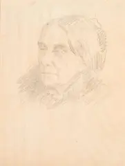 Eastman Johnson, Dorothea Lynde Dix (An Old Woman), circa 1870-81, pencil on paper