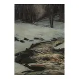 Edward Willis Redfield, Johnson's Creek in Winter, oil on canvas