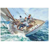 John Whorf, Close Hauled #17, watercolor on Arches paper