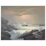 Arthur F. Maynard, Crashing Waves, oil on canvas