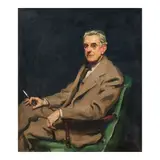 Sidney Dickinson, Portrait of a Seated Man, 1941, oil on canvas