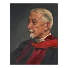 Sidney Dickinson, Portrait of a Man in Red and Black, oil on canvas