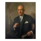 Everett Kinstler, Seated Portrait of Aubrey Lanston, Former Secretary of the Treasury, 1965, oil on canvas