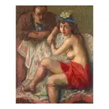 Moses Soyer, Proposition, 1942, oil on canvas
