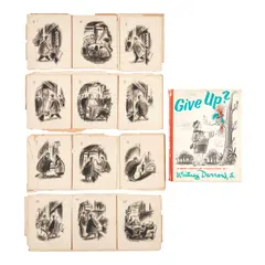 Whitney Darrow, Jr., Charcoal Illustrations for The New Yorker (Group of Twelve), 1950, charcoal and pencil on card
