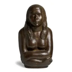 William Zorach, The Artist's Daughter, 1930, bronze with brown patina