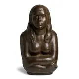 William Zorach, The Artist's Daughter, 1930, bronze with brown patina
