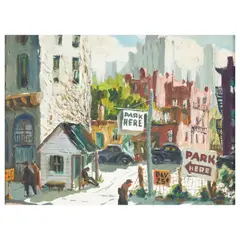 Henry Gasser, Park Here, circa 1940, oil on Masonite