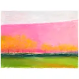 Wolf Kahn, Young Orchard, 1991, pastel on paper