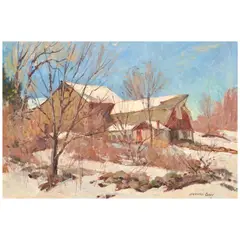 Bernard Corey, View from the Field, oil on canvas