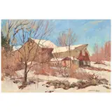 Bernard Corey, View from the Field, oil on canvas