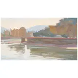 Robert Douglas Hunter, Dawn Along the Arno, 1993, oil on panel