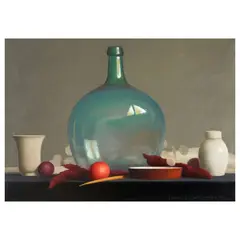 Robert Douglas Hunter, Arrangement with a Nectarine, 1999, oil on canvas