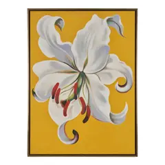 Lowell Nesbitt, White Lily on Gold, 1989, oil on canvas