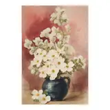 Paul de Longpré, Dogwood Blossoms in a Blue Vase