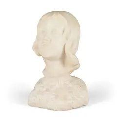 Solon Borglum, Bust of a Young Girl, marble
