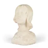 Solon Borglum, Bust of a Young Girl, marble