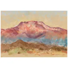 Agnes Lawrence Pelton, Untitled (Study for Mt San Jacinto-Cathedral City), 1932, pastel on paper