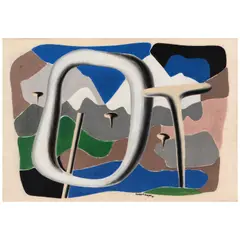 Herbert Bayer, Mountain Picture, 1931, oil on canvas