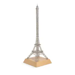 Chris Burden, Viagra Tower, stainless steel reproduction and erector parts on wood base