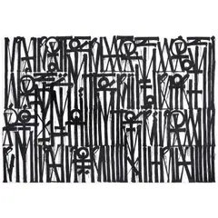 RETNA, Untitled, 2018, acrylic and crystalline on canvas