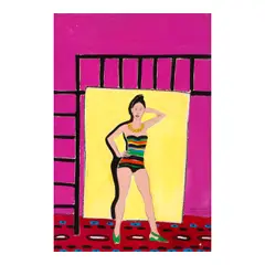 Joan Brown, Mary Julia #11, 1976, acrylic on paper