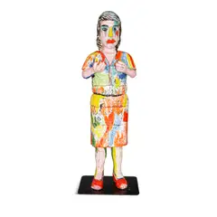 Viola Frey, Standing Woman III, 2003, glazed ceramic, in eight parts