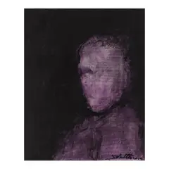 Richard Hambleton, Shadow Head Portrait, 2014, acrylic on canvas