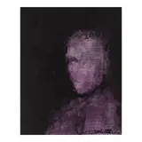 Richard Hambleton, Shadow Head Portrait, 2014, acrylic on canvas