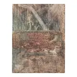 Lucretia Van Horn, Untitled (Abstract Sgrafito Landscape), oil on paper
