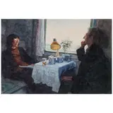 Robert Bechtle, Train to Guelin, China, 1988, watercolor on paper