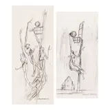 Ernie Barnes, Group of Two Works on Paper