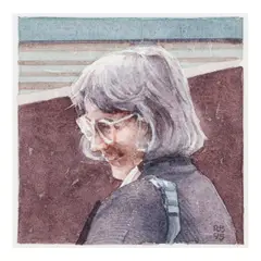 Robert Bechtle, Kathan, 1995, watercolor on paper