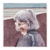 Robert Bechtle, Kathan, 1995, watercolor on paper