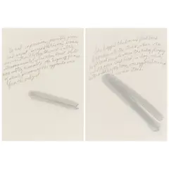 Raymond Pettibon, Group of Two Works on Paper, graphite and gouache on paper (double-sided with lithograph verso)