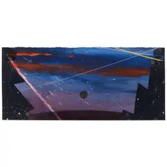 Billy Al Bengston, Puerta del Cielo (#12), hand painted acrylic on paper with silkscreen overlay