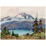 Albert Thomas Derome, Meadow N.W. of Quincy, Mt. Lyell Glacier and Mt. Lassen (a group of three)