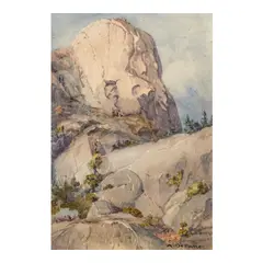 Albert Thomas Derome, Sugar Loaf Rock or Eagle Rock Near Kyburz, Kierchoff Dome and Granite Formation (a group of three), 1922