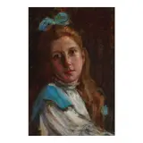 Pauline Palmer, Portrait of a Young Girl, oil on panel