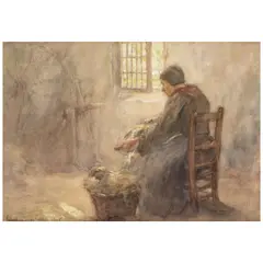 Colin Campbell Cooper, Woman in an Interior, 1905, watercolor and gouache on paper
