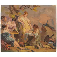 Franz Bischoff, The Birth of Adonis, oil on board