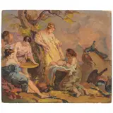 Franz Bischoff, The Birth of Adonis, oil on board