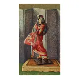 Mischa Askenazy, Still Life with Geisha Doll, oil on canvas