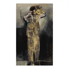 Arthur Okamura, Miles Davis, oil on canvas