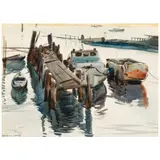 Maurice Logan, Boats at the Dock