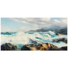 Bennett Bradbury, Seascape, oil on canvas