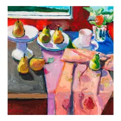 Robert Aaron Frame, Still Life with Pears, 1992, oil on canvas