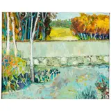 Robert Aaron Frame, Autumn Landscape, oil on canvas