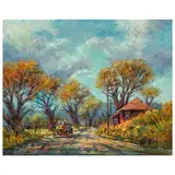 Ben Abril, Elizabeth Lake - Stage Road, circa 1968, oil on canvas
