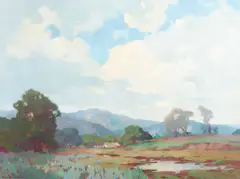 Marion Wachtel, Clouds Over Laguna Hills, oil on canvas